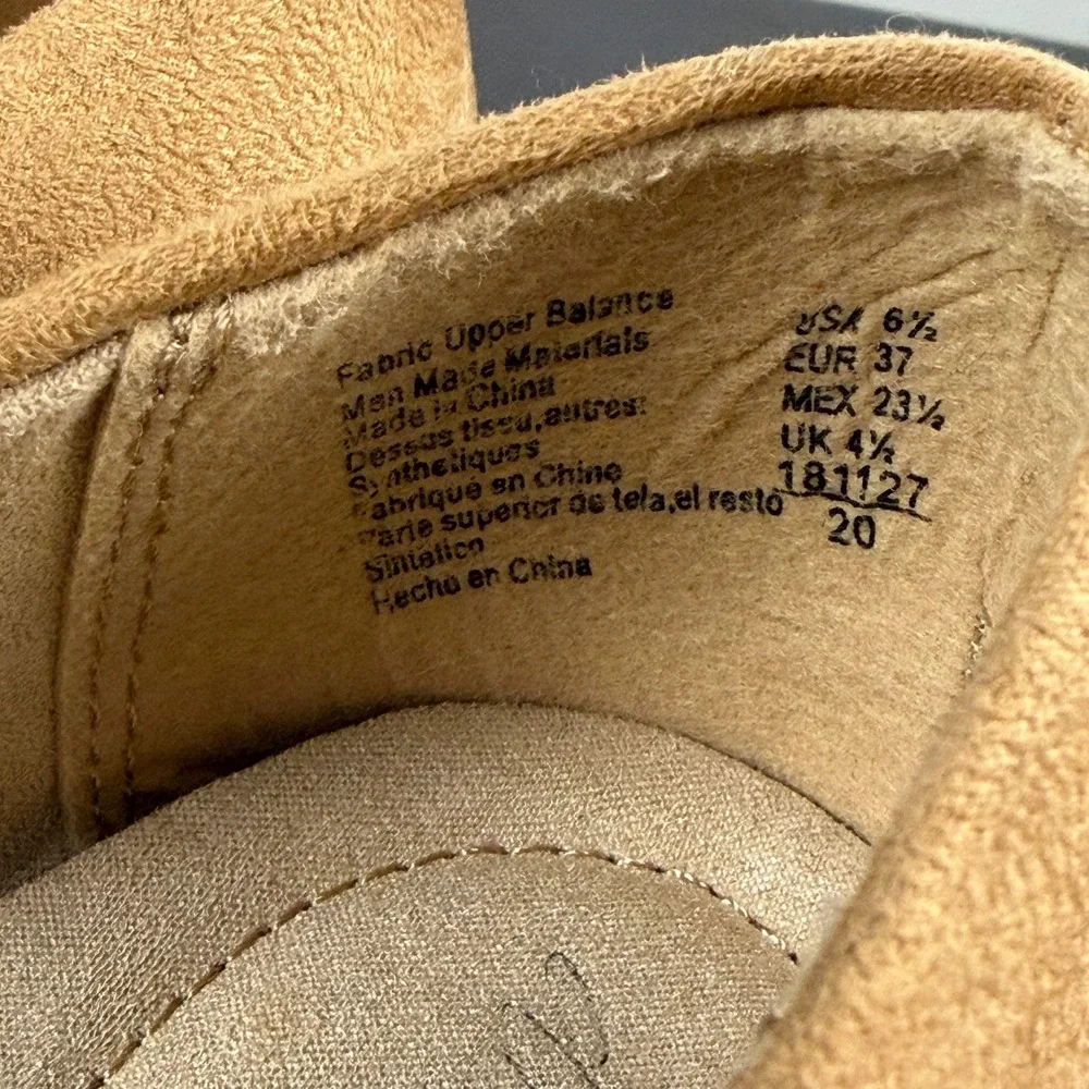 Dexflex Comfort Wedge Heels Womens 6.5 Brown Suede Slip On Career Casual Dressy